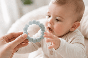 baby-teething-ring-safe-relief.jpg
Alt: safe teething ring relief for babies cutting first tooth